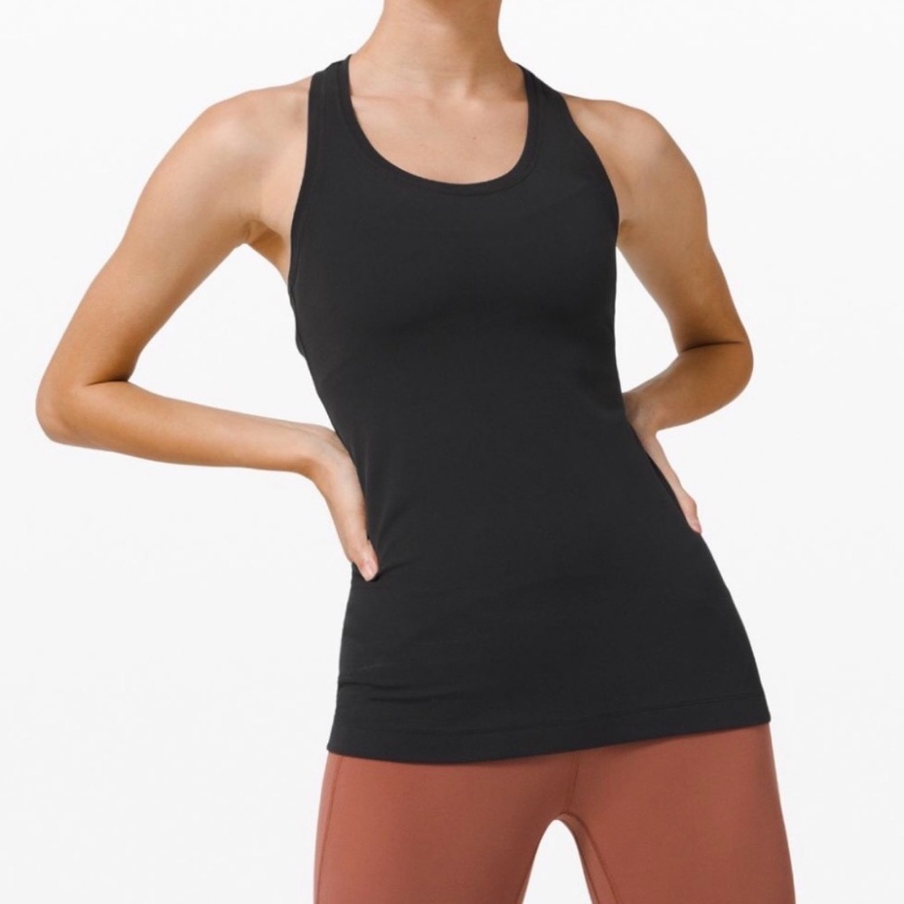 Lululemon Black Racerback Full Length Tank Top